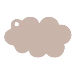 Cadeau label Baby Cloud Faded Pink