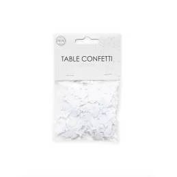 tafel confetti witte duiven