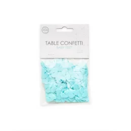 tafel confetti baby voetjes blauw | Feestelijk Verpakt