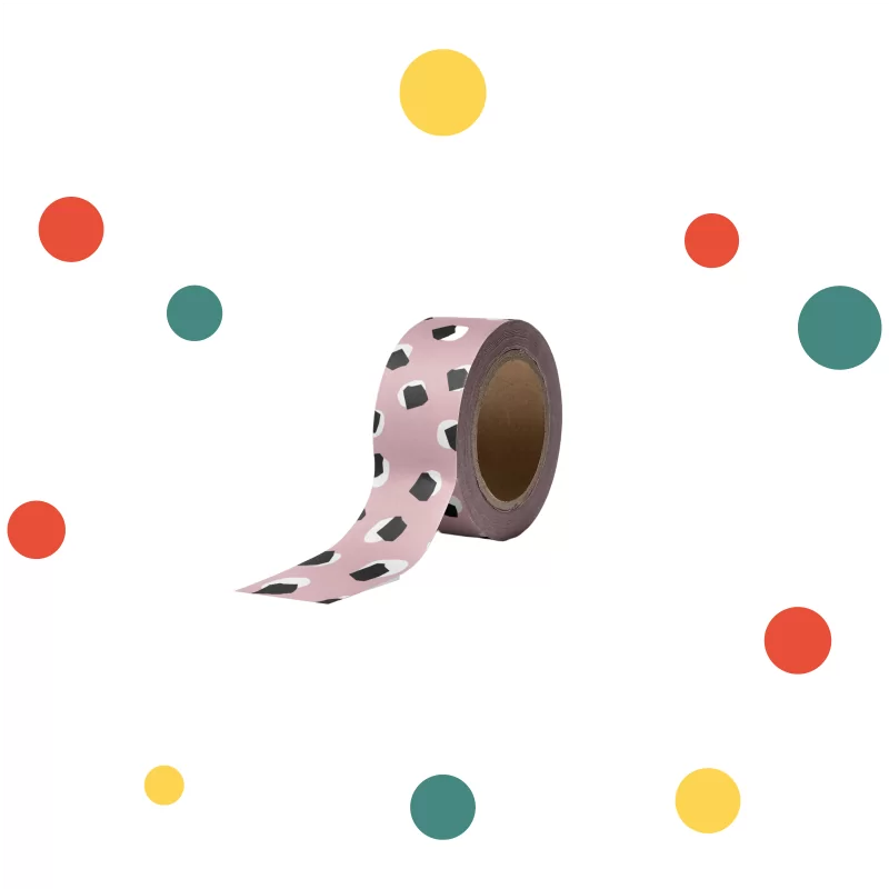 Washi Tape Dots Pink | Feestelijk Verpakt