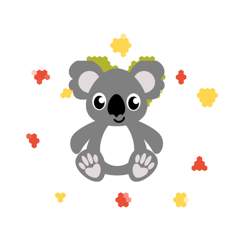 Koala Paas ei houder met ei