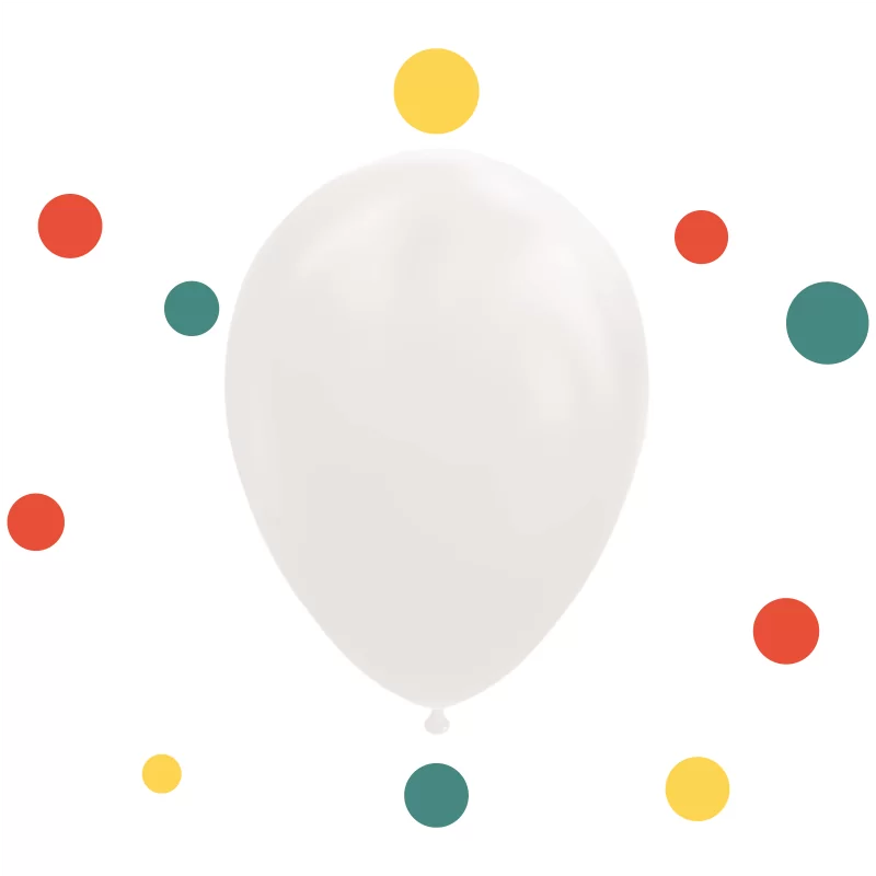 Witte Ballonnen 30cm 12"  100 stuks | Feestelijk Verpakt