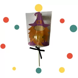 Halloween Lollyhouder gnome heks 8 stuks | Feestelijk Verpakt