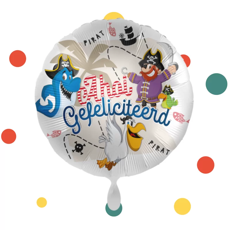 Folieballon Ahoi Gefeliciteerd | Feestelijk Verpakt
